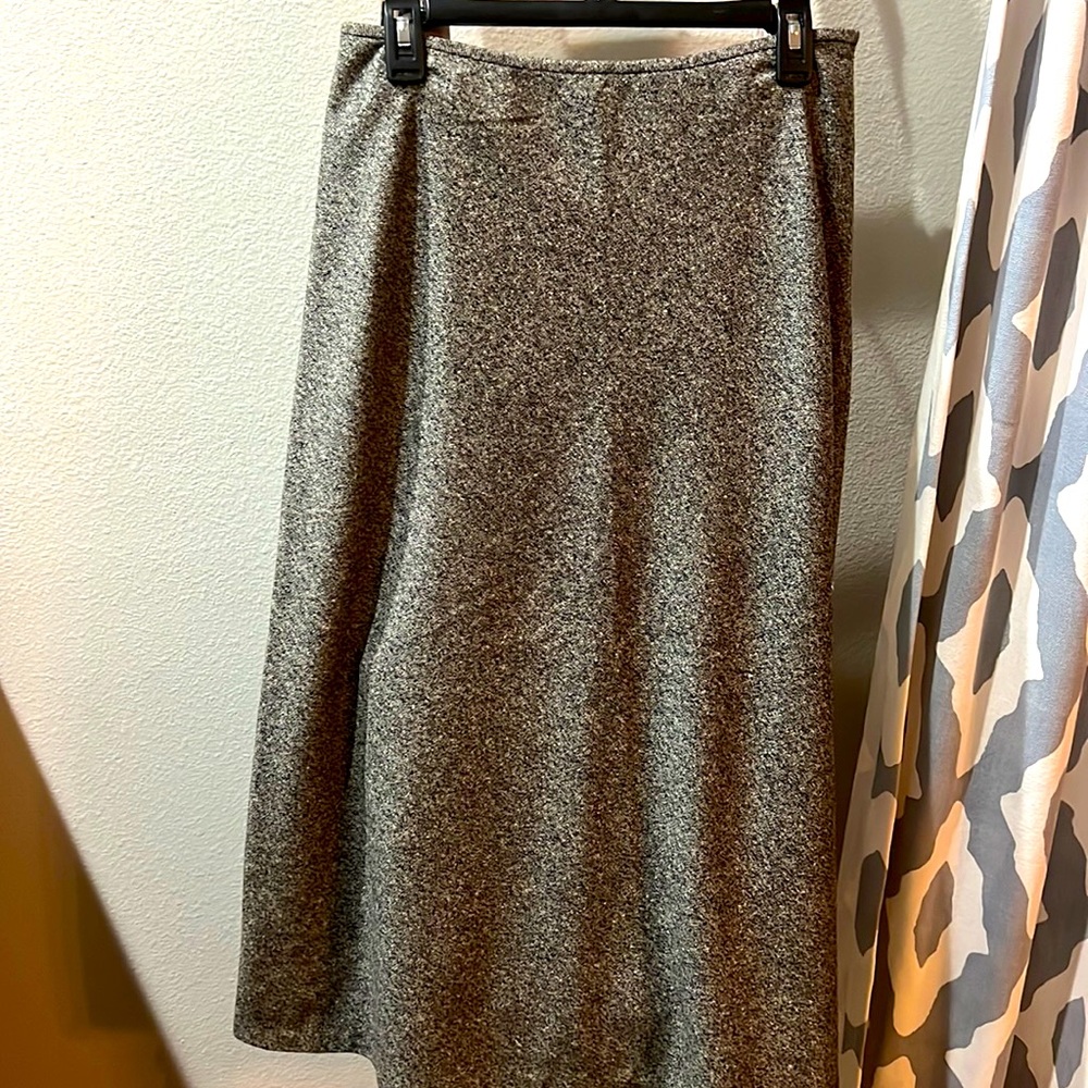 Women’s Saks Fifth Avenue Wool A Line Side Zip Lined Skirt sz 8